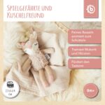 Bieco Kuscheltier Reh Ella mit Rassel | Baby Kuscheltier ab 0 Monate Stofftier Baby Plüschtier Reh r - Image 7