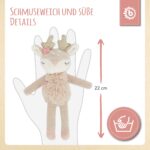 Bieco Kuscheltier Reh Ella mit Rassel | Baby Kuscheltier ab 0 Monate Stofftier Baby Plüschtier Reh r - Image 5