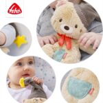 Fehn Kuscheltier Bär Bruno – Weicher Teddybär für Neugeborene als Einschlafhilfe - Stofftier zum Greifen, F - Image 4