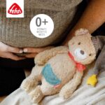 Fehn Kuscheltier Bär Bruno – Weicher Teddybär für Neugeborene als Einschlafhilfe - Stofftier zum Greifen, F - Image 5